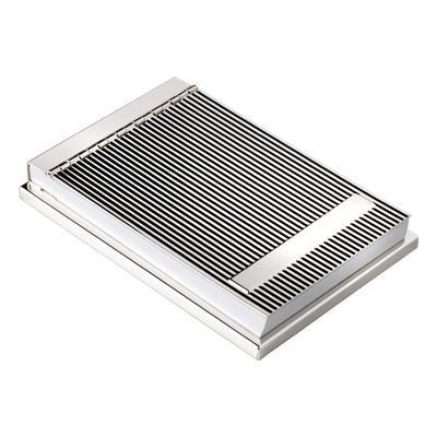 Picture of LINEA METAL MEMO NOTE PAD HOLDER in Silver.