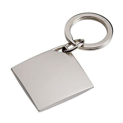 Picture of DIAMOND METAL KEYRING in Matt Silver