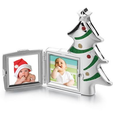 Picture of SANTA TREE METAL PHOTO FRAME in Silver