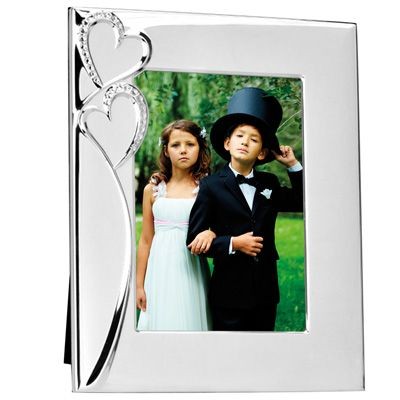 Picture of METAL PHOTO FRAME in Silver with Hearts