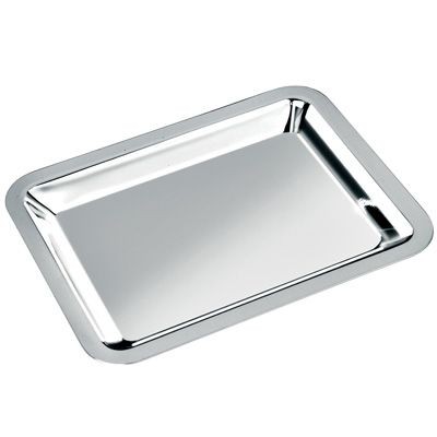 Picture of SMALL METAL TRAY in Silver.