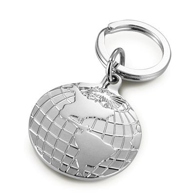Picture of AMERICA METAL KEYRING in Silver.