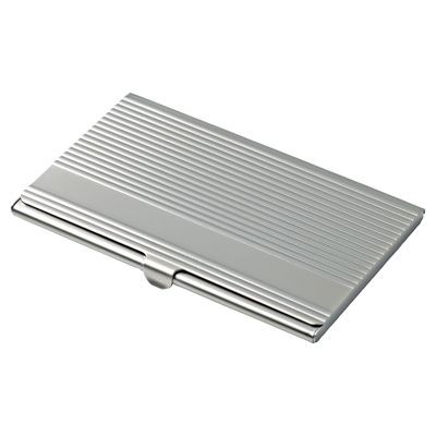 Picture of LINEA POCKET BUSINESS CARD HOLDER in Matt Silver