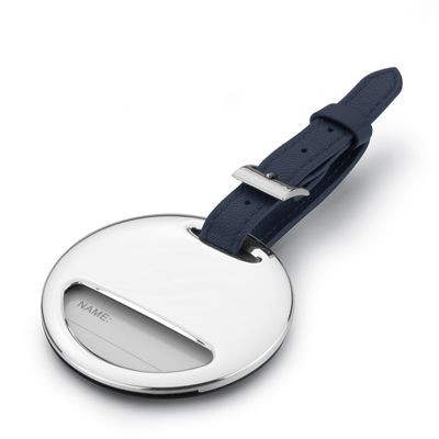 Picture of ROUND METAL LUGGAGE TAG in Silver