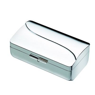 Picture of WAVE METAL LIPSTICK HOLDER CASE in Silver.