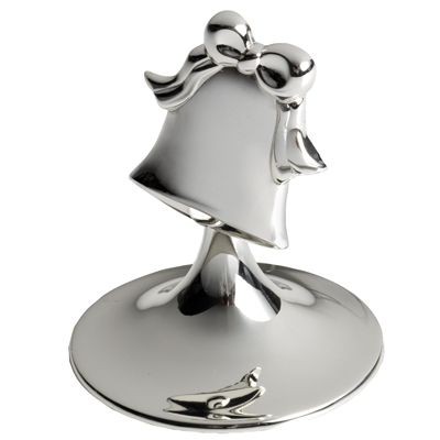 Picture of BELL METAL PLACE CARD HOLDER in Silver