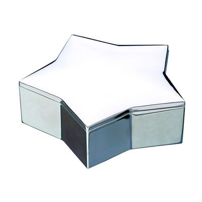 Picture of STAR METAL TRINKET BOX in Silver.