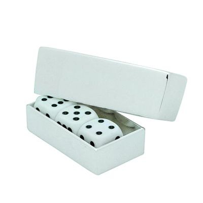 Picture of METAL DICE GAME SET in Silver.