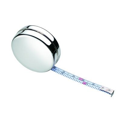 Picture of ROUND METAL TAPE MEASURE in Silver.