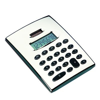 Picture of JUMBO METAL DESK CALCULATOR in Silver