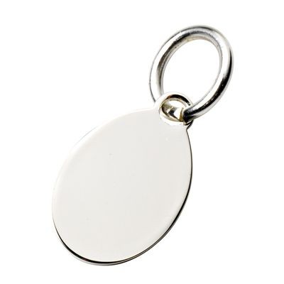 Picture of METAL TAG KEYRING in Silver.