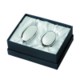 Picture of PENCIL SHARPENER & STAPLE REMOVER GIFT SET in Silver