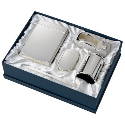 Picture of METAL DESK GIFT SET in Silver