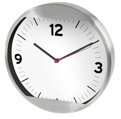 Picture of ALUMINIUM SILVER METAL WALL CLOCK