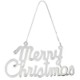 Picture of MERRY SANTA PENDANT DECORATION in Silver Metal