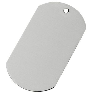 Picture of ALUMINIUM SILVER METAL DOG TAG.