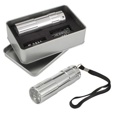 Picture of ALUMINIUM SILVER METAL EASY HAND HELD TORCH.