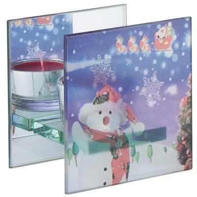 Picture of GLASS TEA LIGHT CANDLE HOLDER FOR 1 CANDLE