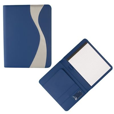 Picture of PU CONFERENCE FOLDER in Blue & Silver