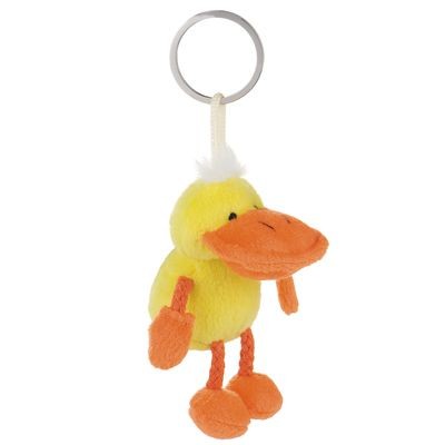 Picture of DUCK SOFT TOY PLUSH KEYRING.