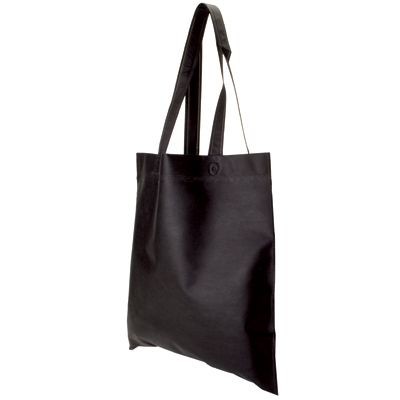 Picture of NON WOVEN SHOPPER TOTE BAG in Black.