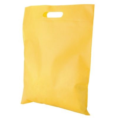 NON WOVEN SHOPPER TOTE BAG in Yellow.