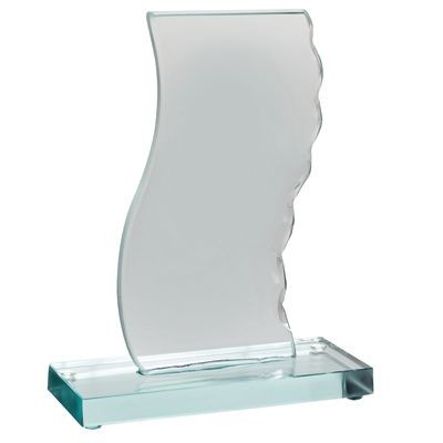 Picture of GLASS TROPHY AWARD with Green Base.