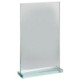 Picture of GREEN GLASS TROPHY AWARD ON GREEN BASE