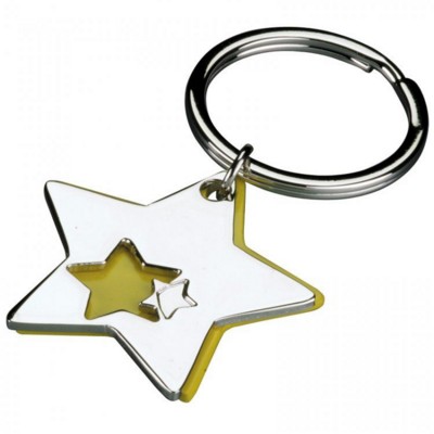 Picture of STAR METAL KEYRING