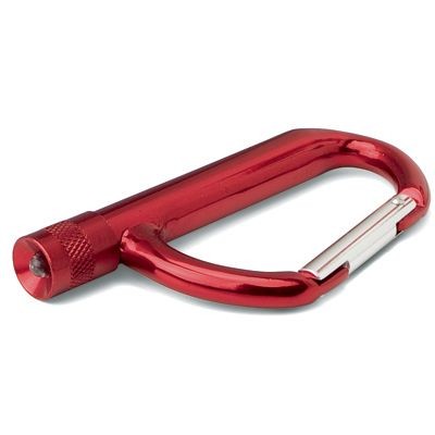 Picture of CARABINER LED TORCH in Red.