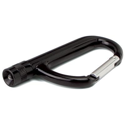 Picture of CARABINER LED TORCH in Black.