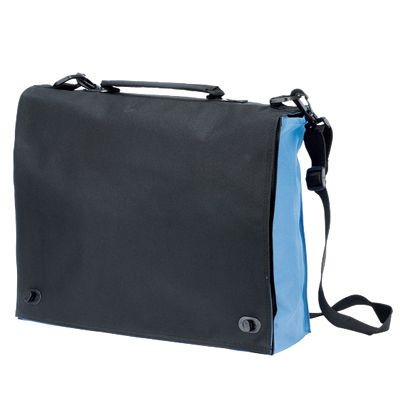 Picture of BRIEFCASE BUSINESS BAG in Black & Blue.