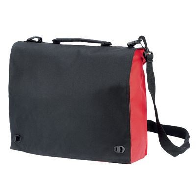 Picture of BRIEFCASE BUSINESS BAG in Black & Red.