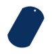 Picture of ALUMINIUM METAL DOG TAG in Blue