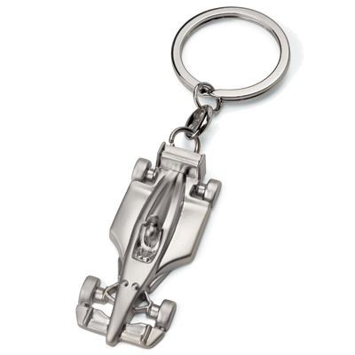 Picture of FORMULA 1 CAR MATT SILVER METAL KEYRING.