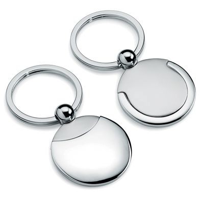 Picture of ROUND METAL KEYRING in Silver