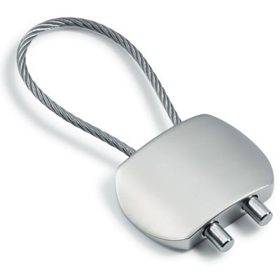 Picture of METAL KEYRING in Silver with Cable.