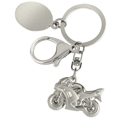 Picture of BIKES SILVER METAL KEYRING with Motorbike