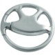 Picture of STEERING WHEEL SATIN SILVER METAL KEYRING