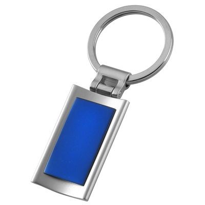 Picture of METAL KEYRING in Silver & Blue