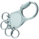 Picture of METAL KEYRING in Shiny & Satin Silver with 4 Rings