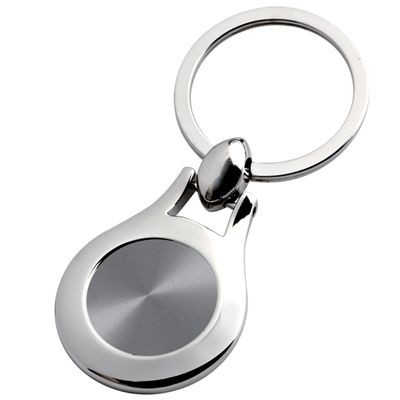 Picture of ROUND METAL KEYRING with Matt Finish Insert