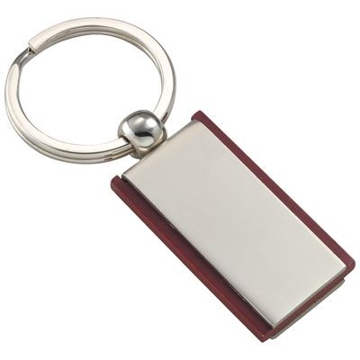 Picture of KEYRING in Matt Silver Metal & Wood.