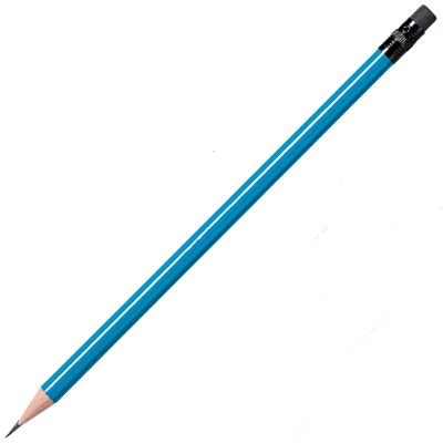 Picture of WOOD PENCIL in Light Blue with Black Eraser