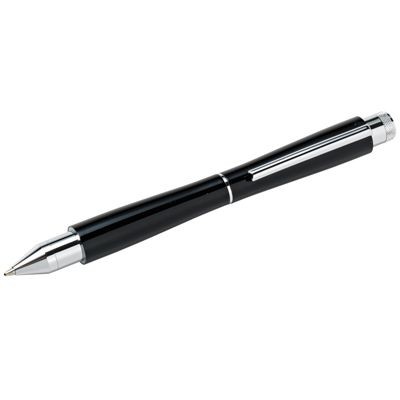 Picture of METAL BALL PEN in Black & Shiny Silver.