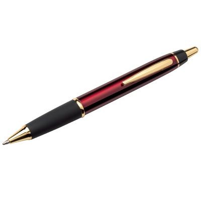 Picture of METAL BALL PEN in Red & Gold Gilt