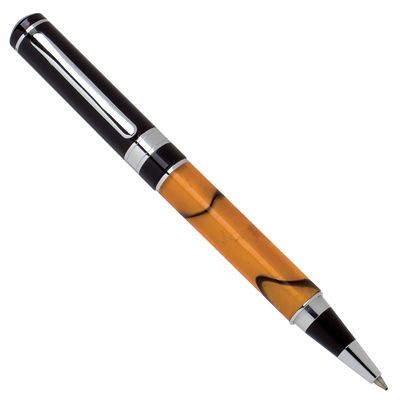 Picture of METAL BALL PEN in Orange Marble Design