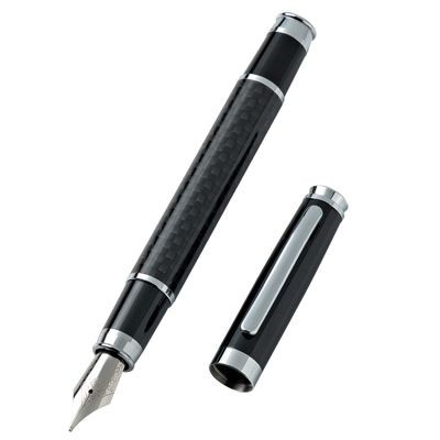 Picture of METAL FOUNTAIN PEN in Carbon Finish.