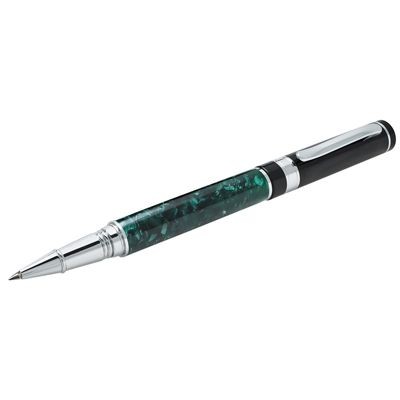 Picture of METAL ROLLERBALL PEN in Green Marble Finish.