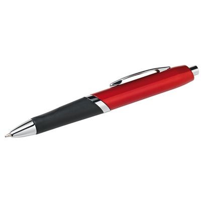 Picture of RED METAL BALL PEN with Black Grip